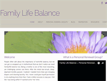 Tablet Screenshot of familylifebalance.com